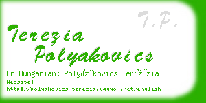 terezia polyakovics business card